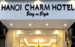 Cầu thang dây cáp và cầu thang inox khách sạn Hà Nội Charm Hoàn Kiếm